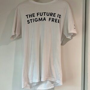 SAKS The future is stigma free logo tshirt